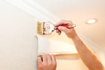 Pose de papier peint à Reboursin — revêtements muraux et toiles de verre